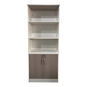 pak-367-000009-1 ΒΙΒΛΙΟΘΗΚΗ ΓΡΑΦΕΙΟΥ ARMADI PAKOWORLD ΣΕ ΓΚΡΙ-ΛΕΥΚΗ ΑΠΟΧΡΩΣΗ 80X40X200ΕΚ