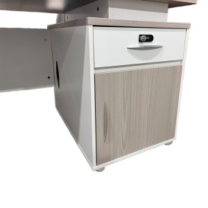 pak-367-000013-3 ΓΡΑΦΕΙΟ ΕΡΓΑΣΙΑΣ ARMADI ΜΕ ΝΤΟΥΛΑΠΙ PAKOWORLD ΣΕ ΓΚΡΙ-ΛΕΥΚΗ ΑΠΟΧΡΩΣΗ 180X80X75ΕΚ
