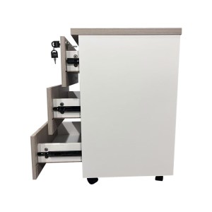 pak-367-000016-3 ΣΥΡΤΑΡΙΕΡΑ ΓΡΑΦΕΙΟΥ ΤΡΟΧΗΛΑΤΗ ARMADI PAKOWORLD ΣΕ ΓΚΡΙ-ΛΕΥΚΗ ΑΠΟΧΡΩΣΗ 40X40X55ΕΚ