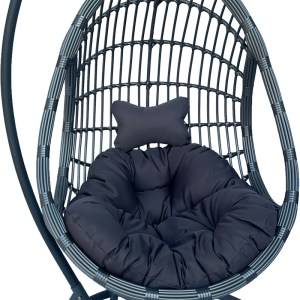 pak-368-000007-3 ΚΟΥΝΙΑ ΦΩΛΙΑ ΜΕ ΒΑΣΗ CUNGO PAKOWORLD ΜΕΤΑΛΛΟ - PE RATTAN ΣΕ ΓΚΡΙ ΑΠΟΧΡΩΣΗ 125X105X195ΕΚ