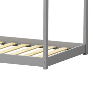 pak-370-000003-6 ΠΑΙΔΙΚΟ ΚΡΕΒΑΤΙ NINO Τ. MONTESSORI PAKOWORLD ΞΥΛΟ ΠΕΥΚΟΥ ΣΕ ΓΚΡΙ ΑΠΟΧΡΩΣΗ 90X190ΕΚ