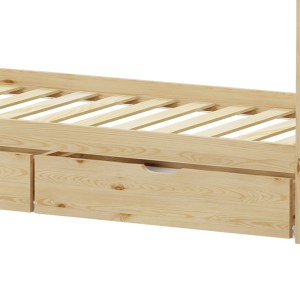 pak-370-000004-7 ΠΑΙΔΙΚΟ ΚΡΕΒΑΤΙ MELLIN Τ.MONTESSORI ΜΕ 2 ΣΥΡΤΑΡΙΑ PAKOWORLD ΞΥΛΟ ΠΕΥΚΟΥ ΣΕ ΦΥΣΙΚΗ ΑΠΟΧΡΩΣΗ 90X190ΕΚ