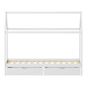 pak-370-000005-4 ΠΑΙΔΙΚΟ ΚΡΕΒΑΤΙ MELLIN Τ.MONTESSORI ΜΕ 2 ΣΥΡΤΑΡΙΑ PAKOWORLD ΞΥΛΟ ΠΕΥΚΟΥ ΣΕ ΛΕΥΚΗ ΑΠΟΧΡΩΣΗ 90X190ΕΚ