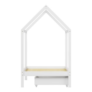 pak-370-000005-5 ΠΑΙΔΙΚΟ ΚΡΕΒΑΤΙ MELLIN Τ.MONTESSORI ΜΕ 2 ΣΥΡΤΑΡΙΑ PAKOWORLD ΞΥΛΟ ΠΕΥΚΟΥ ΣΕ ΛΕΥΚΗ ΑΠΟΧΡΩΣΗ 90X190ΕΚ