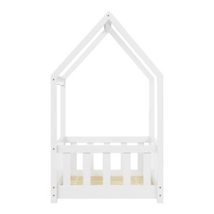 pak-370-000007-4 ΠΑΙΔΙΚΟ ΚΡΕΒΑΤΙ BAMBIE ΜΕ ΚΙΓΚΛΙΔΩΜΑ Τ.MONTESSORI PAKOWORLD ΞΥΛΟ ΠΕΥΚΟΥ ΣΕ ΛΕΥΚΗ ΑΠΟΧΡΩΣΗ 70X140ΕΚ