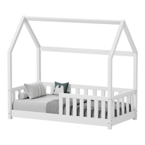 pak-370-000007 ΠΑΙΔΙΚΟ ΚΡΕΒΑΤΙ BAMBIE ΜΕ ΚΙΓΚΛΙΔΩΜΑ Τ.MONTESSORI PAKOWORLD ΞΥΛΟ ΠΕΥΚΟΥ ΣΕ ΛΕΥΚΗ ΑΠΟΧΡΩΣΗ 70X140ΕΚ