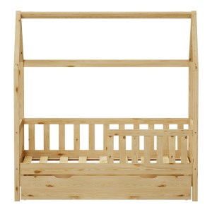 pak-370-000008-4 ΠΑΙΔΙΚΟ ΚΡΕΒΑΤΙ BENDINA Τ.MONTESSORI ΜΕ ΣΥΡΤΑΡΙ PAKOWORLD ΞΥΛΟ ΠΕΥΚΟΥ ΣΕ ΦΥΣΙΚΗ ΑΠΟΧΡΩΣΗ 70X140ΕΚ