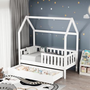 pak-370-000009-1 ΠΑΙΔΙΚΟ ΚΡΕΒΑΤΙ BENDINA Τ.MONTESSORI ΜΕ ΣΥΡΤΑΡΙ PAKOWORLD ΞΥΛΟ ΠΕΥΚΟΥ ΣΕ ΛΕΥΚΗ ΑΠΟΧΡΩΣΗ 70X140ΕΚ