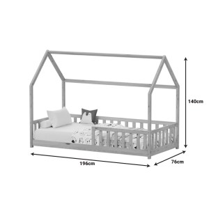 pak-370-000010-8 ΠΑΙΔΙΚΟ ΚΡΕΒΑΤΙ CALLAN Τ.MONTESSORI ΜΕ ΚΙΓΚΛΙΔΩΜΑ PAKOWORLD ΞΥΛΟ ΠΕΥΚΟΥ ΣΕ ΦΥΣΙΚΗ ΑΠΟΧΡΩΣΗ 90X190ΕΚ
