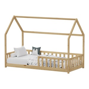 pak-370-000010 ΠΑΙΔΙΚΟ ΚΡΕΒΑΤΙ CALLAN Τ.MONTESSORI ΜΕ ΚΙΓΚΛΙΔΩΜΑ PAKOWORLD ΞΥΛΟ ΠΕΥΚΟΥ ΣΕ ΦΥΣΙΚΗ ΑΠΟΧΡΩΣΗ 90X190ΕΚ