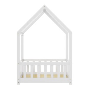 pak-370-000011-4 ΠΑΙΔΙΚΟ ΚΡΕΒΑΤΙ CALLAN Τ.MONTESSORI ΜΕ ΚΙΓΚΛΙΔΩΜΑ PAKOWORLD ΞΥΛΟ ΠΕΥΚΟΥ ΣΕ ΛΕΥΚΗ ΑΠΟΧΡΩΣΗ 90X190ΕΚ