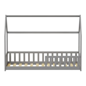 pak-370-000012-3 ΠΑΙΔΙΚΟ ΚΡΕΒΑΤΙ CALLAN Τ.MONTESSORI ΜΕ ΚΙΓΚΛΙΔΩΜΑ PAKOWORLD ΞΥΛΟ ΠΕΥΚΟΥ ΣΕ ΓΚΡΙ ΑΠΟΧΡΩΣΗ 90X190ΕΚ