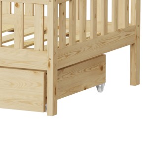 pak-370-000013-6 ΠΑΙΔΙΚΟ ΚΡΕΒΑΤΙ PICCOLO Τ.MONTESSORI ΜΕ 2 ΣΥΡΤΑΡΙΑ PAKOWORLD ΞΥΛΟ ΠΕΥΚΟΥ ΣΕ ΦΥΣΙΚΗ ΑΠΟΧΡΩΣΗ 90X190ΕΚ