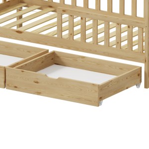 pak-370-000013-7 ΠΑΙΔΙΚΟ ΚΡΕΒΑΤΙ PICCOLO Τ.MONTESSORI ΜΕ 2 ΣΥΡΤΑΡΙΑ PAKOWORLD ΞΥΛΟ ΠΕΥΚΟΥ ΣΕ ΦΥΣΙΚΗ ΑΠΟΧΡΩΣΗ 90X190ΕΚ