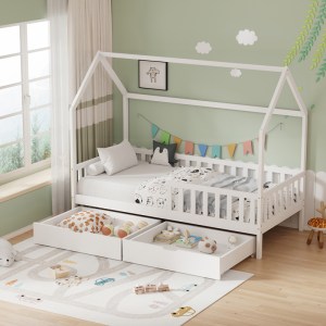 pak-370-000014-1 ΠΑΙΔΙΚΟ ΚΡΕΒΑΤΙ PICCOLO Τ.MONTESSORI ΜΕ 2 ΣΥΡΤΑΡΙΑ PAKOWORLD ΞΥΛΟ ΠΕΥΚΟΥ ΣΕ ΛΕΥΚΗ ΑΠΟΧΡΩΣΗ 90X190ΕΚ