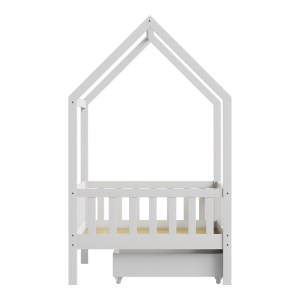 pak-370-000014-5 ΠΑΙΔΙΚΟ ΚΡΕΒΑΤΙ PICCOLO Τ.MONTESSORI ΜΕ 2 ΣΥΡΤΑΡΙΑ PAKOWORLD ΞΥΛΟ ΠΕΥΚΟΥ ΣΕ ΛΕΥΚΗ ΑΠΟΧΡΩΣΗ 90X190ΕΚ