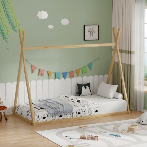 pak-370-000015-1 ΠΑΙΔΙΚΟ ΚΡΕΒΑΤΙ LILLY Τ.MONTESSORI  PAKOWORLD ΞΥΛΟ ΠΕΥΚΟΥ ΣΕ ΦΥΣΙΚΗ ΑΠΟΧΡΩΣΗ 90X190ΕΚ