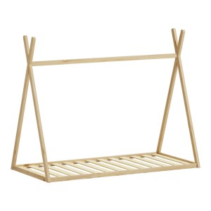 pak-370-000015-2 ΠΑΙΔΙΚΟ ΚΡΕΒΑΤΙ LILLY Τ.MONTESSORI  PAKOWORLD ΞΥΛΟ ΠΕΥΚΟΥ ΣΕ ΦΥΣΙΚΗ ΑΠΟΧΡΩΣΗ 90X190ΕΚ