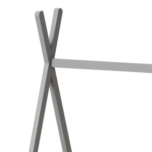 pak-370-000017-5 ΠΑΙΔΙΚΟ ΚΡΕΒΑΤΙ LILLY Τ.MONTESSORI PAKOWORLD ΞΥΛΟ ΠΕΥΚΟΥ ΣΕ ΓΚΡΙ ΑΠΟΧΡΩΣΗ 90X190ΕΚ