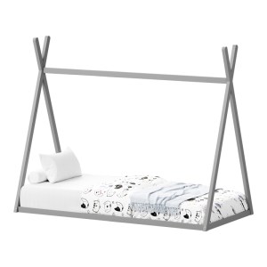 pak-370-000017 ΠΑΙΔΙΚΟ ΚΡΕΒΑΤΙ LILLY Τ.MONTESSORI PAKOWORLD ΞΥΛΟ ΠΕΥΚΟΥ ΣΕ ΓΚΡΙ ΑΠΟΧΡΩΣΗ 90X190ΕΚ