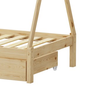 pak-370-000018-7 ΠΑΙΔΙΚΟ ΚΡΕΒΑΤΙ LALITTO Τ.MONTESSORI ΜΕ 2 ΣΥΡΤΑΡΙΑ Τ.MONTESSORI  PAKOWORLD ΞΥΛΟ ΠΕΥΚΟΥ ΣΕ ΦΥΣΙΚΗ ΑΠΟΧΡΩΣΗ 90X190ΕΚ
