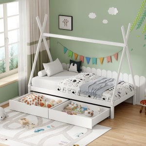 pak-370-000019-1 ΠΑΙΔΙΚΟ ΚΡΕΒΑΤΙ LALITTO Τ.MONTESSORI ΜΕ 2 ΣΥΡΤΑΡΙΑ PAKOWORLD ΞΥΛΟ ΠΕΥΚΟΥ ΣΕ ΛΕΥΚΗ ΑΠΟΧΡΩΣΗ 90X190ΕΚ