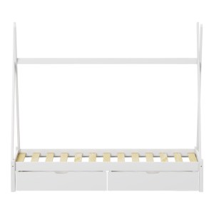 pak-370-000019-4 ΠΑΙΔΙΚΟ ΚΡΕΒΑΤΙ LALITTO Τ.MONTESSORI ΜΕ 2 ΣΥΡΤΑΡΙΑ PAKOWORLD ΞΥΛΟ ΠΕΥΚΟΥ ΣΕ ΛΕΥΚΗ ΑΠΟΧΡΩΣΗ 90X190ΕΚ