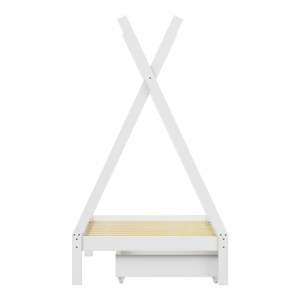 pak-370-000019-5 ΠΑΙΔΙΚΟ ΚΡΕΒΑΤΙ LALITTO Τ.MONTESSORI ΜΕ 2 ΣΥΡΤΑΡΙΑ PAKOWORLD ΞΥΛΟ ΠΕΥΚΟΥ ΣΕ ΛΕΥΚΗ ΑΠΟΧΡΩΣΗ 90X190ΕΚ