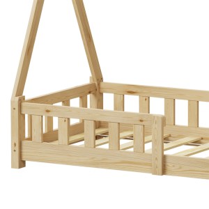 pak-370-000020-6 ΠΑΙΔΙΚΟ ΚΡΕΒΑΤΙ NOAM Τ.MONTESSORI ΜΕ ΚΙΓΚΛΙΔΩΜΑ PAKOWORLD ΞΥΛΟ ΠΕΥΚΟΥ ΣΕ ΦΥΣΙΚΗ ΑΠΟΧΡΩΣΗ 70X140ΕΚ