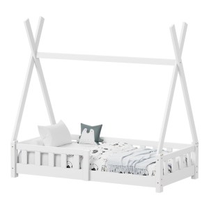 pak-370-000021 ΠΑΙΔΙΚΟ ΚΡΕΒΑΤΙ NOAM Τ.MONTESSORI ΜΕ ΚΙΓΚΛΙΔΩΜΑ PAKOWORLD ΞΥΛΟ ΠΕΥΚΟΥ ΣΕ ΛΕΥΚΗ ΑΠΟΧΡΩΣΗ 70X140ΕΚ
