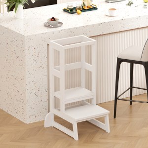 pak-370-000029-1 ΠΑΙΔΙΚΟΣ ΠΥΡΓΟΣ ΕΚΜΑΘΗΣΗΣ CHIQUEL PAKOWORLD Τ.MONTESSORI ΞΥΛΟ ΣΕ ΛΕΥΚΗ ΑΠΟΧΡΩΣΗ 45.7X51X90ΕΚ
