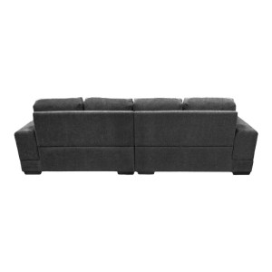 pak-371-000008-6 ΓΩΝΙΑΚΟΣ ΚΑΝΑΠΕΣ CORNERDO PAKOWORLD ΑΝΑΣΤΡΕΨΙΜΟΣ ΥΦΑΣΜΑ ΣΕ ΑΝΘΡΑΚΙ ΑΠΟΧΡΩΣΗ 265X175X85ΕΚ