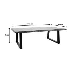 pak-372-000008-4 ΤΡΑΠΕΖΙ MILES SLIM PAKOWORLD ΜΑΣΙΦ ΞΥΛΟ ΑΚΑΚΙΑΣ ΣΕ ΦΥΣΙΚΗ ΑΠΟΧΡΩΣΗ ΜΕ ΜΑΥΡΑ ΜΕΤΑΛΛΙΚΑ ΠΟΔΙΑ 115X60X45ΕΚ