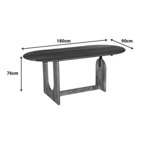 pak-372-000018-5 ΤΡΑΠΕΖΙ JENKOU PAKOWORLD MANGO ΞΥΛΟ ΣΕ ΦΥΣΙΚΗ ΑΠΟΧΡΩΣΗ 180X90X76ΕΚ