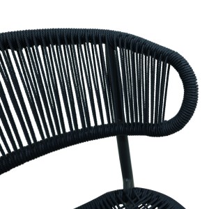 pak-373-000011-4 ΚΑΡΕΚΛΑ ΑΛΟΥΜΙΝΙΟΥ-PE RATTAN AGUS PAKOWORLD ΣΤΟΙΒΑΖΟΜΕΝΗ ΣΕ ΓΚΡΙ ΑΠΟΧΡΩΣΗ 55X63X77ΕΚ