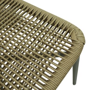pak-373-000012-6 ΚΑΡΕΚΛΑ ΑΛΟΥΜΙΝΙΟΥ-PE RATTAN AGUS PAKOWORLD ΣΤΟΙΒΑΖΟΜΕΝΗ ΣΕ ΚΑΦΕ ΑΠΟΧΡΩΣΗ 55X63X77ΕΚ
