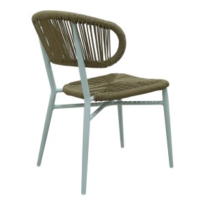 pak-373-000013-1 ΚΑΡΕΚΛΑ ΑΛΟΥΜΙΝΙΟΥ-PE RATTAN AGUS PAKOWORLD ΣΤΟΙΒΑΖΟΜΕΝΗ ΣΕ ΛΕΥΚΗ ΑΠΟΧΡΩΣΗ 55X63X77ΕΚ