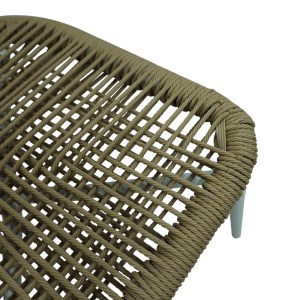 pak-373-000013-5 ΚΑΡΕΚΛΑ ΑΛΟΥΜΙΝΙΟΥ-PE RATTAN AGUS PAKOWORLD ΣΤΟΙΒΑΖΟΜΕΝΗ ΣΕ ΛΕΥΚΗ ΑΠΟΧΡΩΣΗ 55X63X77ΕΚ