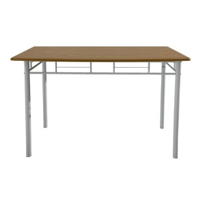 pak-374-000001-7 ΤΡΑΠΕΖΑΡΙΑ ROZA II PAKOWORLD ΣΕΤ 5ΤΜΧ MDF ΣΕ ΦΥΣΙΚΗ ΑΠΟΧΡΩΣΗ ΜΕ ΛΕΥΚΑ ΜΕΤΑΛΛΙΚΑ ΠΟΔΙΑ 110X60X74ΕΚ