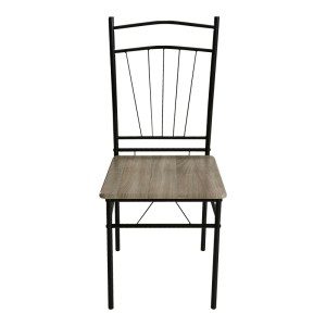 pak-374-000002-5 ΤΡΑΠΕΖΑΡΙΑ ROZA II PAKOWORLD ΣΕΤ 5ΤΜΧ MDF ΣΕ ΓΚΡΙ ΑΠΟΧΡΩΣΗ ΜΕ ΓΚΡΙ ΜΕΤΑΛΛΙΚΑ ΠΟΔΙΑ 110X60X74ΕΚ