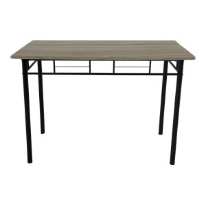 pak-374-000002-7 ΤΡΑΠΕΖΑΡΙΑ ROZA II PAKOWORLD ΣΕΤ 5ΤΜΧ MDF ΣΕ ΓΚΡΙ ΑΠΟΧΡΩΣΗ ΜΕ ΓΚΡΙ ΜΕΤΑΛΛΙΚΑ ΠΟΔΙΑ 110X60X74ΕΚ