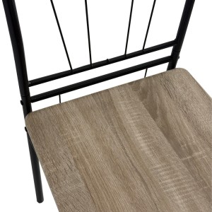 pak-374-000002-8 ΤΡΑΠΕΖΑΡΙΑ ROZA II PAKOWORLD ΣΕΤ 5ΤΜΧ MDF ΣΕ ΓΚΡΙ ΑΠΟΧΡΩΣΗ ΜΕ ΓΚΡΙ ΜΕΤΑΛΛΙΚΑ ΠΟΔΙΑ 110X60X74ΕΚ