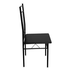 pak-374-000003-5 ΤΡΑΠΕΖΑΡΙΑ ROZA II PAKOWORLD ΣΕΤ 5ΤΜΧ MDF ΣΕ ΜΑΥΡΗ ΑΠΟΧΡΩΣΗ ΜΕ ΜΑΥΡΑ ΜΕΤΑΛΛΙΚΑ ΠΟΔΙΑ 110X60X74ΕΚ