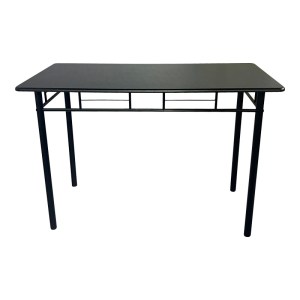 pak-374-000003-9 ΤΡΑΠΕΖΑΡΙΑ ROZA II PAKOWORLD ΣΕΤ 5ΤΜΧ MDF ΣΕ ΜΑΥΡΗ ΑΠΟΧΡΩΣΗ ΜΕ ΜΑΥΡΑ ΜΕΤΑΛΛΙΚΑ ΠΟΔΙΑ 110X60X74ΕΚ