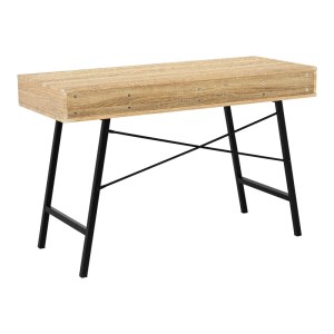 pak-375-000003-2 ΓΡΑΦΕΙΟ ΕΡΓΑΣΙΑΣ YAMIN PAKOWORLD ΣΕ OAK ΑΠΟΧΡΩΣΗ ΜΕ ΠΟΔΙ ΜΑΥΡΟ ΜΕΤΑΛΛΟ 120X48X76ΕΚ