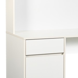 pak-375-000009-4 ΓΡΑΦΕΙΟ ΕΡΓΑΣΙΑΣ SECRETA PAKOWORLD ΜΕ ΡΑΦΙ ΣΕ ΛΕΥΚΗ ΑΠΟΧΡΩΣΗ 110X50X135ΕΚ