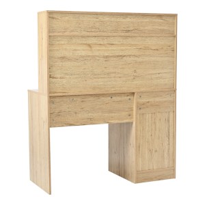 pak-375-000010-2 ΓΡΑΦΕΙΟ ΕΡΓΑΣΙΑΣ SECRETA PAKOWORLD ΜΕ ΡΑΦΙ ΣΕ OAK ΑΠΟΧΡΩΣΗ 110X50X135ΕΚ