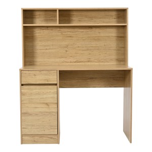 pak-375-000010-3 ΓΡΑΦΕΙΟ ΕΡΓΑΣΙΑΣ SECRETA PAKOWORLD ΜΕ ΡΑΦΙ ΣΕ OAK ΑΠΟΧΡΩΣΗ 110X50X135ΕΚ