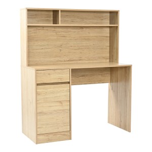 pak-375-000010 ΓΡΑΦΕΙΟ ΕΡΓΑΣΙΑΣ SECRETA PAKOWORLD ΜΕ ΡΑΦΙ ΣΕ OAK ΑΠΟΧΡΩΣΗ 110X50X135ΕΚ