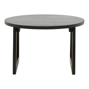 pak-376-000006-2 ΤΡΑΠΕΖΙ TAMARIND PAKOWORLD ΞΥΛΟ MANGO-ΦΥΣΙΚΟ RATTAN ΣΕ ΜΑΥΡΗ ΑΠΟΧΡΩΣΗ Φ65X40ΕΚ